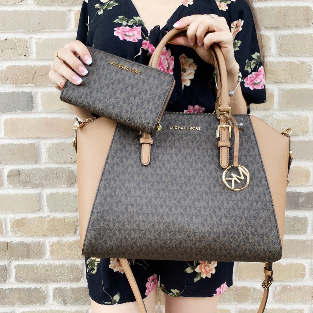 ⬇️⬇️SALE-Michael Kors Large Satchel Bag Wallet SET - Picture 3 of 8